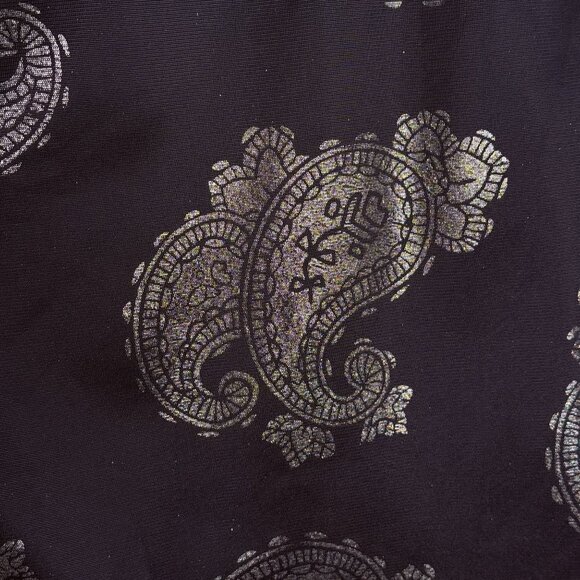 Ablanche Black & Silver Paisley Bomber Jacket, 2XL - Picture 8 of 8